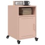 Pink steel bedside table 36x39x59 cm by , Nightstands - Ref: Foro24-846718, Price: 61,92 €, Discount: %