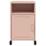 Pink steel bedside table 36x39x59 cm by , Nightstands - Ref: Foro24-846718, Price: 61,92 €, Discount: %