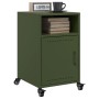 Bedside table in olive green steel, 36x39x59 cm by , Nightstands - Ref: Foro24-846724, Price: 61,92 €, Discount: %