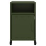 Bedside table in olive green steel, 36x39x59 cm by , Nightstands - Ref: Foro24-846724, Price: 61,92 €, Discount: %