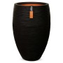 Capi Jar Nature Rib Elegant Deluxe Black 45x72 cm by Capi, Pots and planters - Ref: Foro24-434834, Price: 201,56 €, Discount: %