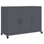 Cold-rolled anthracite gray steel sideboard 100.5x39x72 cm by , Sideboards - Ref: Foro24-846682, Price: 170,48 €, Discount: %