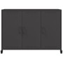 Kaltgewalzter schwarzer Stahlschrank 100,5x39x72 cm von , Sideboards - Ref: Foro24-846680, Preis: 127,99 €, Rabatt: %