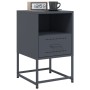 Bedside tables 2 units anthracite gray steel 36x39x60.5 cm by , Nightstands - Ref: Foro24-846559, Price: 106,99 €, Discount: %