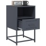 Bedside tables 2 units anthracite gray steel 36x39x60.5 cm by , Nightstands - Ref: Foro24-846559, Price: 106,99 €, Discount: %