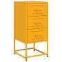 Bedside table in mustard yellow steel, 36x39x78 cm by , Nightstands - Ref: Foro24-846584, Price: 86,03 €, Discount: %