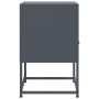 Bedside tables 2 units anthracite gray steel 36x39x60.5 cm by , Nightstands - Ref: Foro24-846559, Price: 106,99 €, Discount: %