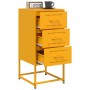 Bedside table in mustard yellow steel, 36x39x78 cm by , Nightstands - Ref: Foro24-846584, Price: 86,03 €, Discount: %