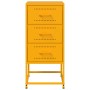 Bedside table in mustard yellow steel, 36x39x78 cm by , Nightstands - Ref: Foro24-846584, Price: 86,03 €, Discount: %