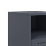 Bedside tables 2 units anthracite gray steel 36x39x60.5 cm by , Nightstands - Ref: Foro24-846559, Price: 106,99 €, Discount: %