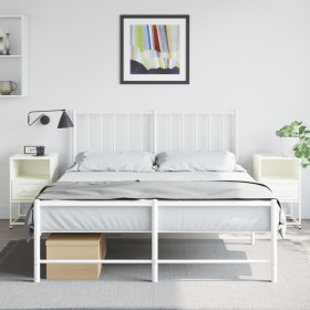 Bedside tables 2 units white steel 36x39x60.5 cm by , Nightstands - Ref: Foro24-846565, Price: 106,99 €, Discount: %