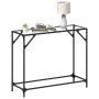 Console table with transparent glass surface and steel structure 98x35x81 cm by , console tables - Ref: Foro24-846020, Price:...