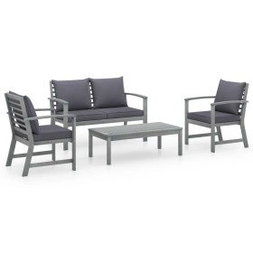 4-piece garden furniture set and solid acacia wood cushions by vidaXL, Garden sets - Ref: Foro24-311825, Price: 319,84 €, Dis...