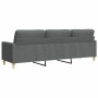 Sofá de 3 plazas de tela gris oscuro 210 cm de , Sofás - Ref: Foro24-4007415, Precio: 299,06 €, Descuento: %