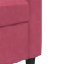 Two-seater velvet sofa in burgundy red, 140 cm by , Sofas - Ref: Foro24-4007628, Price: 220,91 €, Discount: %