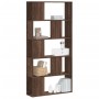 5-level brown oak wood bookshelf 80.5x23.5x162.5 cm by , Bookcases and shelves - Ref: Foro24-852777, Price: 83,99 €, Discount: %