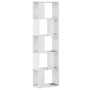 5-level white engineered wood bookshelf 45x23.5x162.5 cm by , Bookcases and shelves - Ref: Foro24-852780, Price: 62,46 €, Dis...