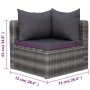 7-piece garden sofa set with gray synthetic rattan cushions by vidaXL, Garden sets - Ref: Foro24-3059493, Price: 767,13 €, Di...