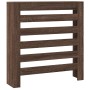 Engineered wood radiator cover in brown oak, 78x20x82 cm. by , Accessories for heating radiators - Ref: Foro24-852687, Price:...