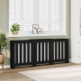 Engineered wood radiator cover in black, 205x21.5x83.5cm by , Accessories for heating radiators - Ref: Foro24-852763, Price: ...