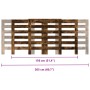 Radiator cover in smoked oak wood color, 205x21.5x83.5cm by , Accessories for heating radiators - Ref: Foro24-852721, Price: ...