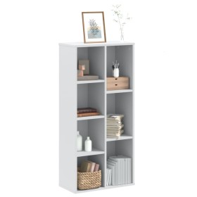 Estantería de madera de ingeniería blanca 50x25x105 cm de , Librerías y estanterías - Ref: Foro24-852789, Precio: 60,99 €, De...