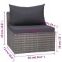 7-piece garden sofa set with gray synthetic rattan cushions by vidaXL, Garden sets - Ref: Foro24-3059493, Price: 767,13 €, Di...