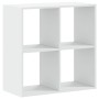 Estantería de madera de ingeniería blanca 68,5x32x68,5 cm de , Librerías y estanterías - Ref: Foro24-852825, Precio: 50,98 €,...