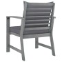 Garden chairs cushions 2 pcs dark gray solid acacia wood by vidaXL, Garden chairs - Ref: Foro24-311827, Price: 153,34 €, Disc...