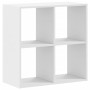 Estantería de madera de ingeniería blanca 68,5x32x68,5 cm de , Librerías y estanterías - Ref: Foro24-852825, Precio: 50,98 €,...