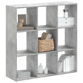 Engineered wood gray concrete shelf 102x32x102 cm by , Bookcases and shelves - Ref: Foro24-852819, Price: 82,99 €, Discount: %