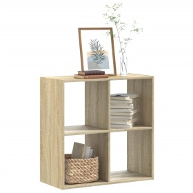 Engineered wood bookshelf in Sonoma oak, 68.5x32x68.5 cm by , Bookcases and shelves - Ref: Foro24-852827, Price: 49,99 €, Dis...