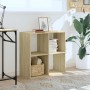 Engineered wood bookshelf in Sonoma oak, 68.5x32x68.5 cm by , Bookcases and shelves - Ref: Foro24-852827, Price: 49,65 €, Dis...