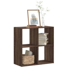 Wooden engineering brown oak shelf 68.5x32x68.5 cm by , Bookcases and shelves - Ref: Foro24-852831, Price: 50,99 €, Discount: %