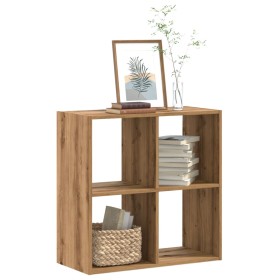 Wooden shelf engineered oak artisian 68.5x32x68.5 cm by , Bookcases and shelves - Ref: Foro24-852833, Price: 49,99 €, Discoun...