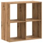 Estantería de madera ingeniería roble artisian 68,5x32x68,5 cm de , Librerías y estanterías - Ref: Foro24-852833, Precio: 49,...