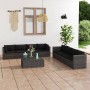 9-piece garden furniture set and gray synthetic rattan cushions by vidaXL, Garden sets - Ref: Foro24-3059495, Price: 828,81 €...