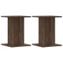 Soportes altavoces 2 uds madera marrón roble 30x30x40 cm de , Soportes para altavoces - Ref: Foro24-852651, Precio: 51,13 €, ...