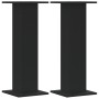 Soportes altavoces 2 uds madera ingeniería negro 30x30x80 cm de , Soportes para altavoces - Ref: Foro24-852664, Precio: 66,57...