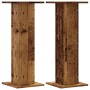 Speaker stands 2 units aged oak wood 30x30x80 cm by , Speaker stands - Ref: Foro24-852670, Price: 70,99 €, Discount: %