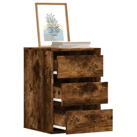 Corner chest of drawers made of smoked oak engineered wood, measuring 40x41x58 cm. by , Drawers - Ref: Foro24-852838, Price: ...