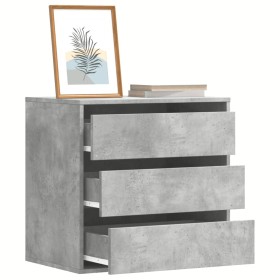 Corner chest of drawers made of gray concrete engineered wood, measuring 60x41x58 cm. by , Drawers - Ref: Foro24-852846, Pric...