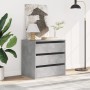 Corner chest of drawers made of gray concrete engineered wood, measuring 60x41x58 cm. by , Drawers - Ref: Foro24-852846, Pric...