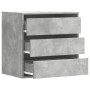 Corner chest of drawers made of gray concrete engineered wood, measuring 60x41x58 cm. by , Drawers - Ref: Foro24-852846, Pric...