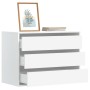 White engineered wood corner chest of drawers 80x41x58 cm by , Drawers - Ref: Foro24-852852, Price: 104,41 €, Discount: %