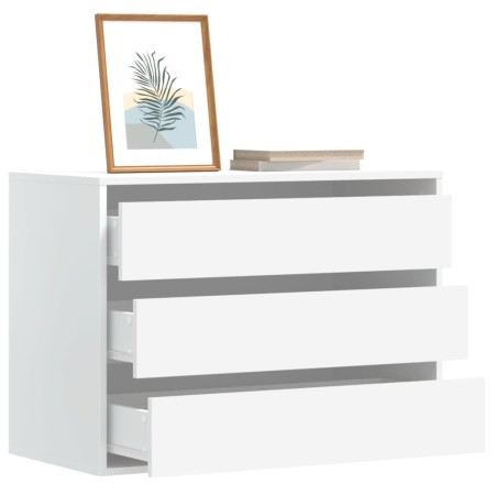 White engineered wood corner chest of drawers 80x41x58 cm by , Drawers - Ref: Foro24-852852, Price: 104,41 €, Discount: %