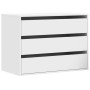 White engineered wood corner chest of drawers 80x41x58 cm by , Drawers - Ref: Foro24-852852, Price: 104,41 €, Discount: %