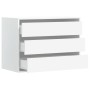 White engineered wood corner chest of drawers 80x41x58 cm by , Drawers - Ref: Foro24-852852, Price: 104,41 €, Discount: %