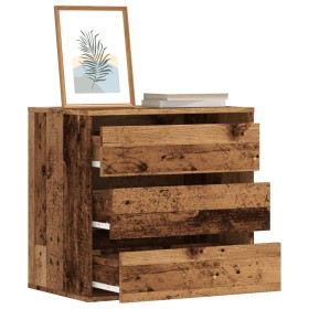 Corner chest of drawers made of engineered wood in old oak, measuring 60x41x58 cm. by , Drawers - Ref: Foro24-852850, Price: ...