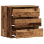 Corner chest of drawers made of engineered wood in old oak, measuring 60x41x58 cm. by , Drawers - Ref: Foro24-852850, Price: ...